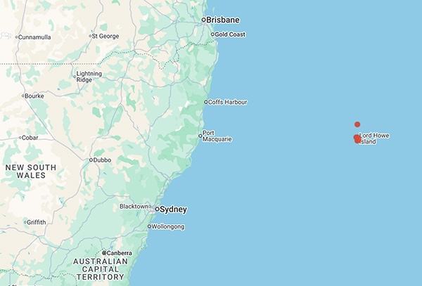 collecting locality map for 'Hutton, I. and Hutton, I.J.'