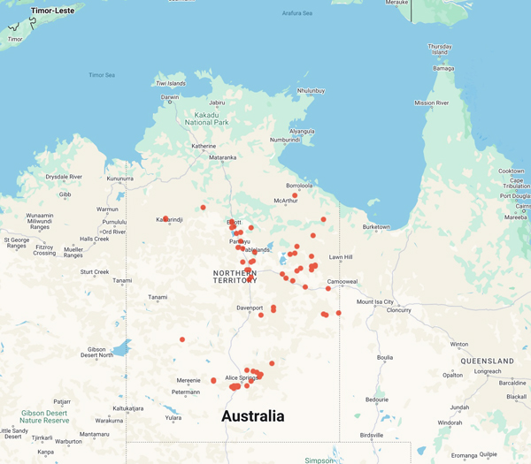 collecting locality map for 'Matern, C. and C. Matern'